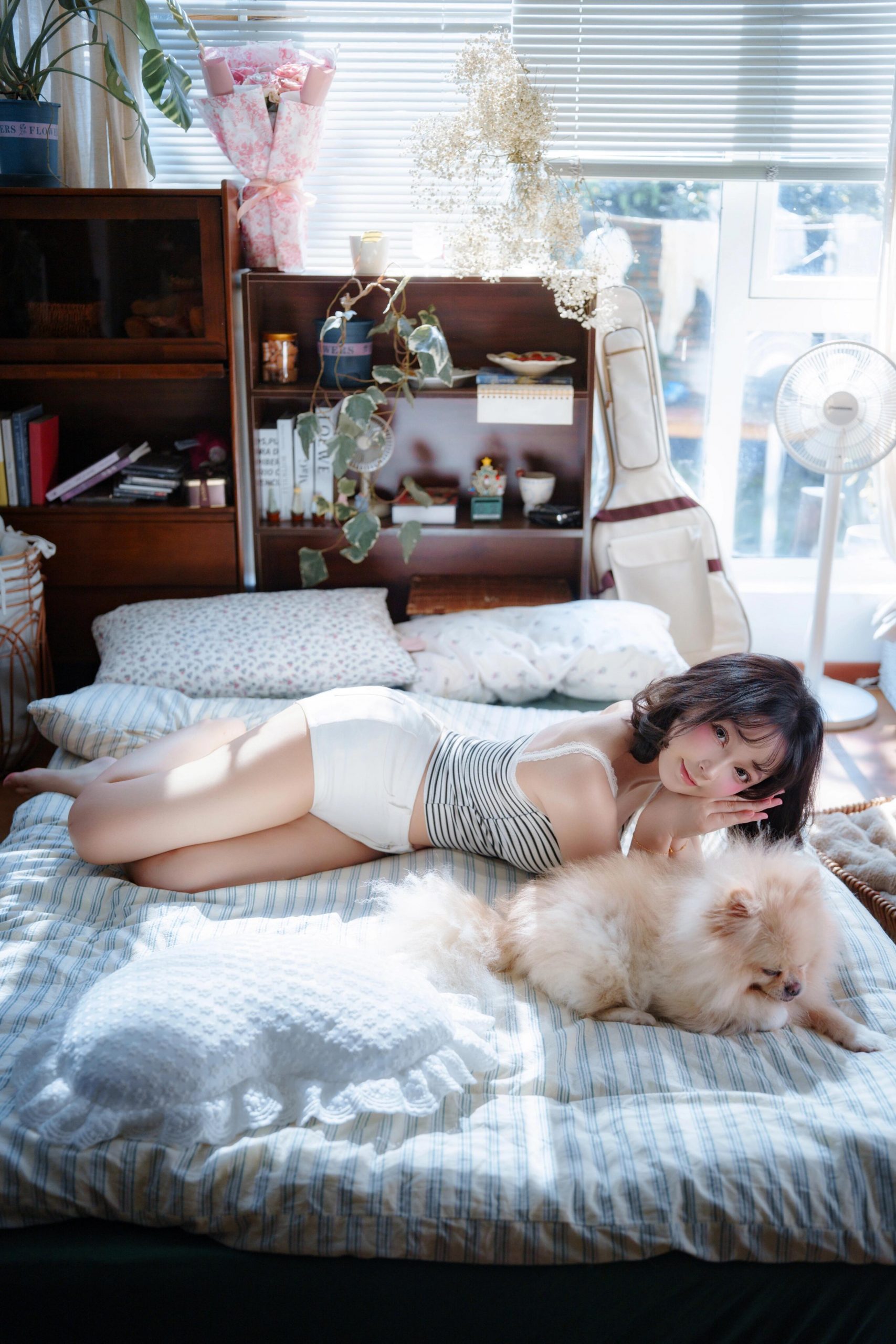 清纯美女唯美照，自然纯净风格摄影