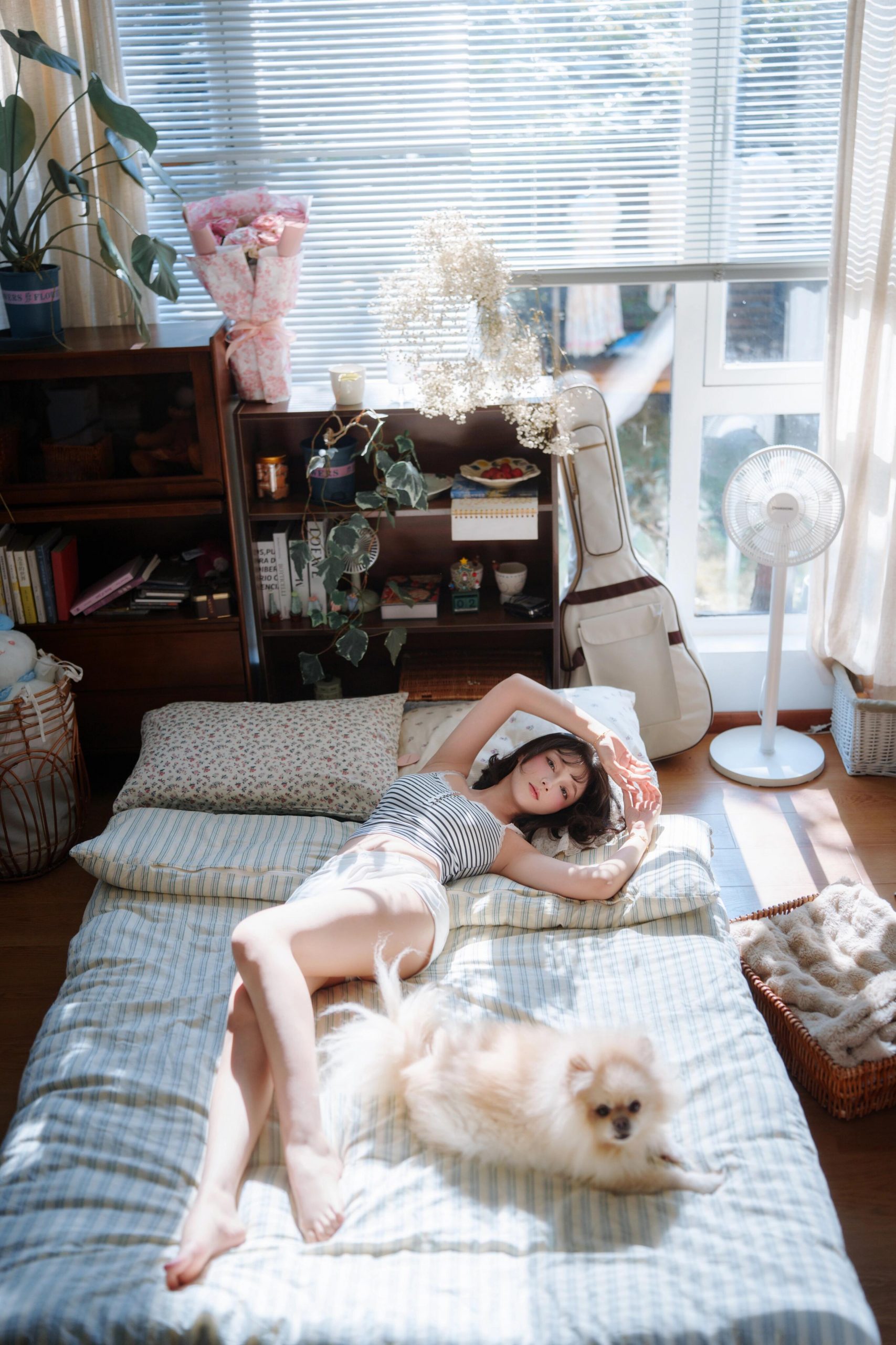 清纯美女高清图，笑容甜美人像写真