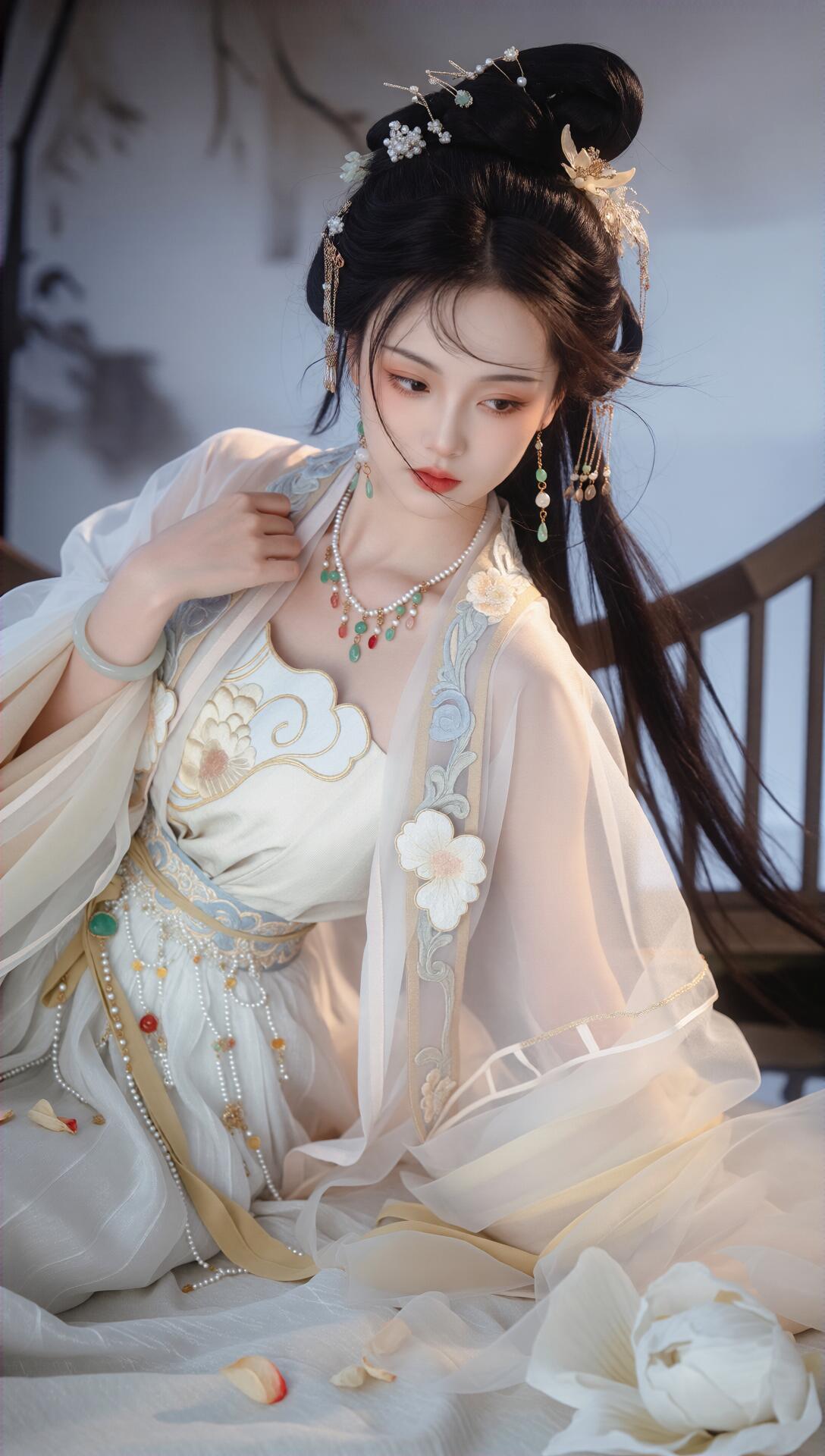 清纯美女写真图，甜美气质自然笑容