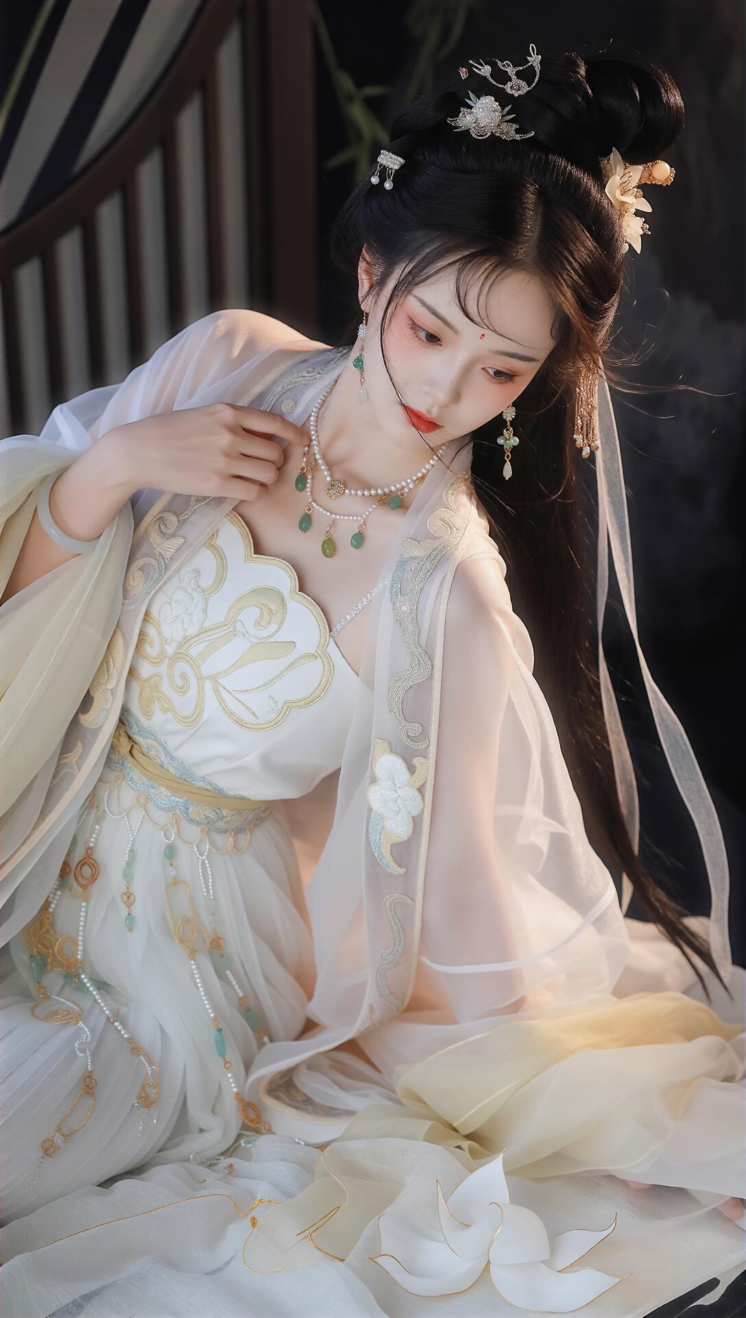 清纯美女写真图片，自然光下人像摄影