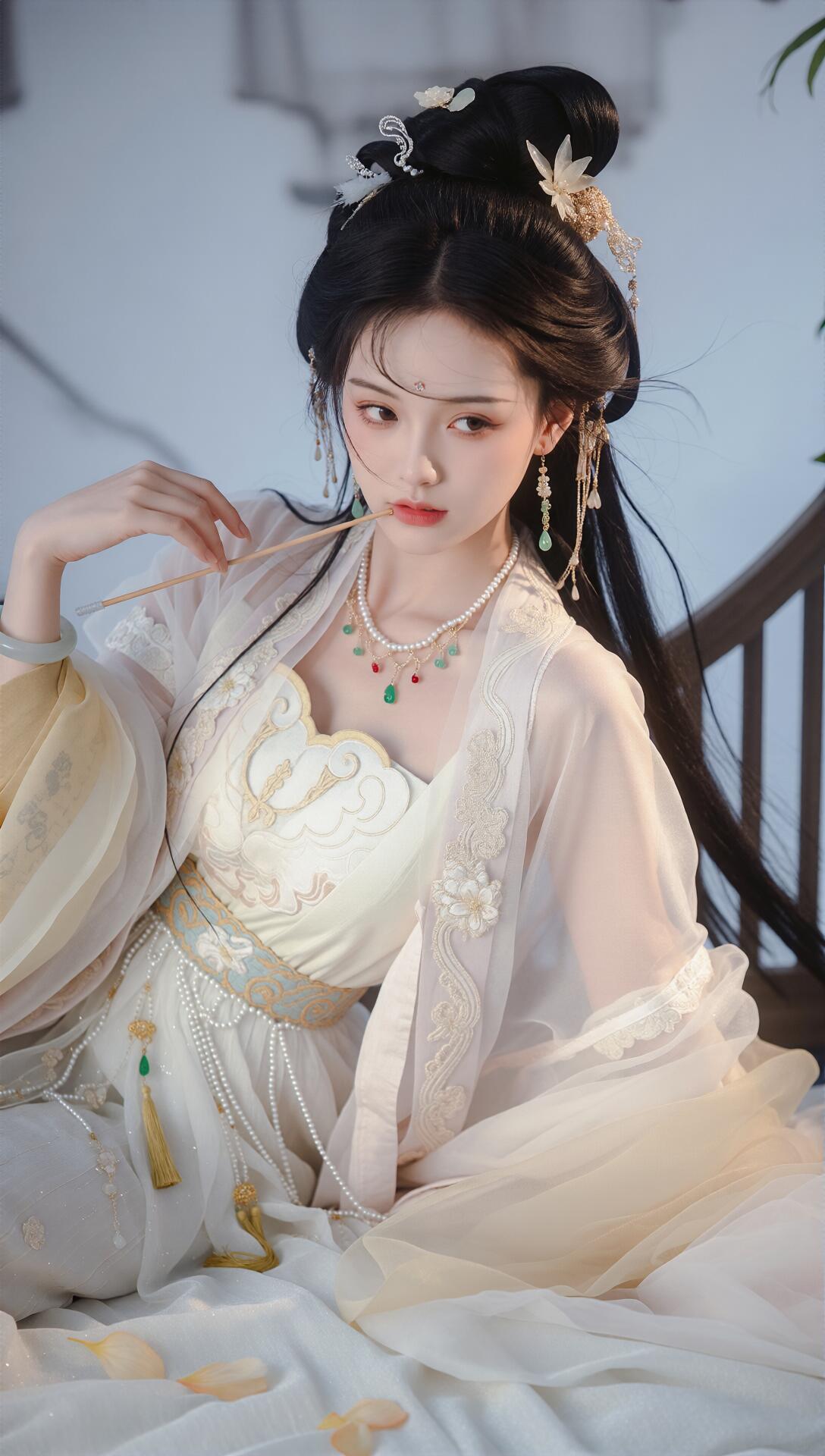 清纯美女高清图，笑容甜美人像写真